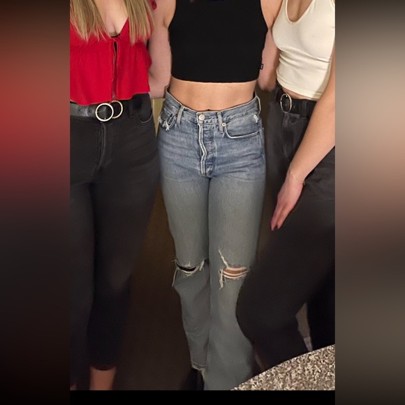 Agolde Straight leg jeans great condition, 100% cotton, size 24 - Picture 3 of 3